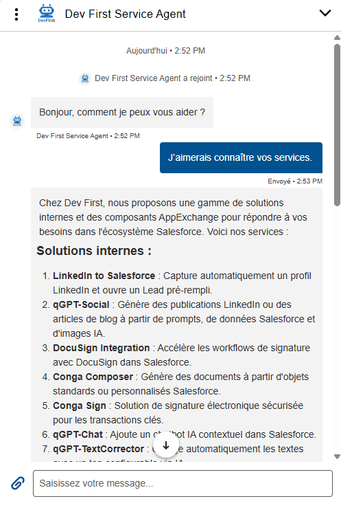 Interface Agentforce