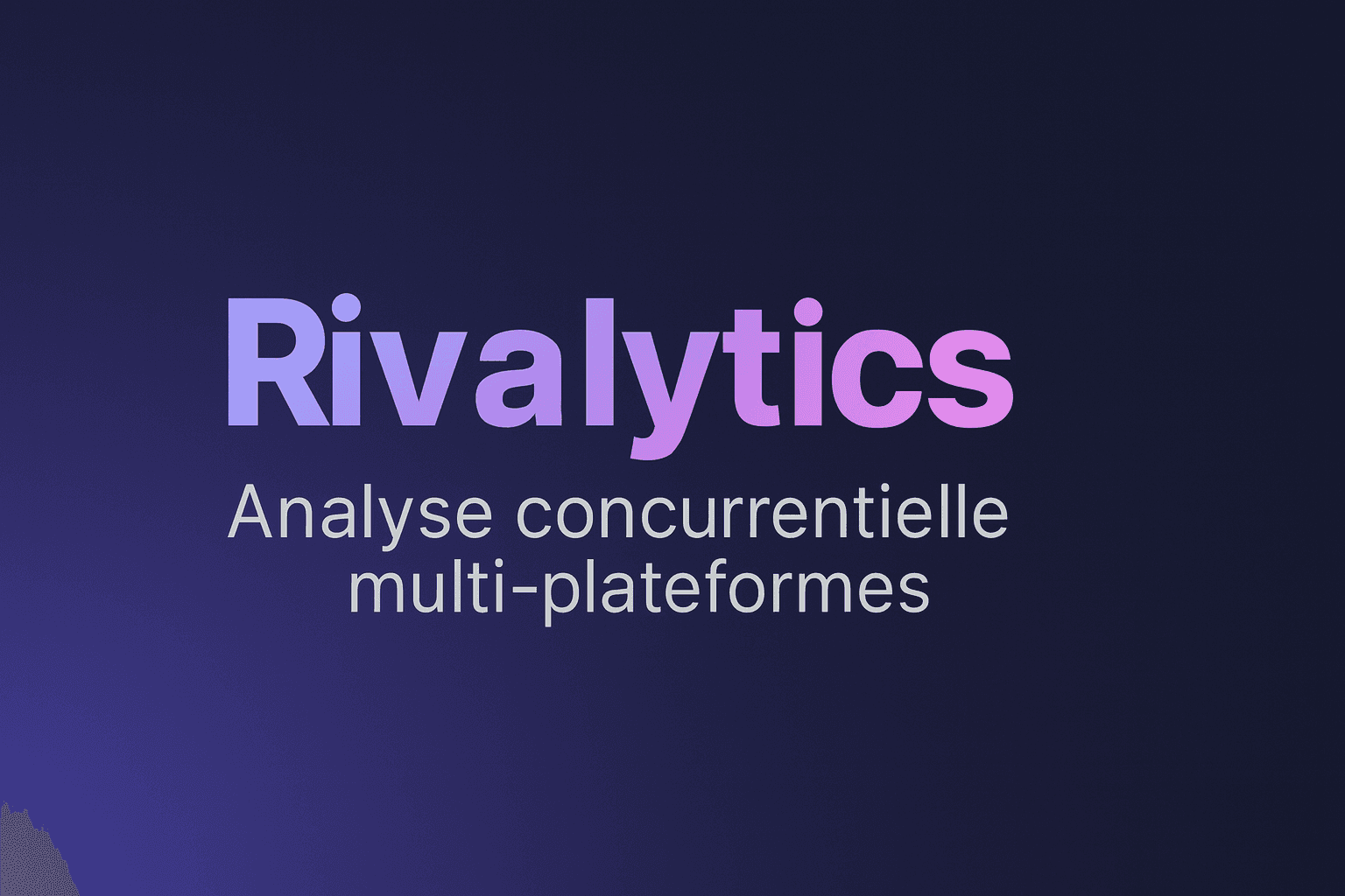 Rivalytics - Veille concurrentielle
